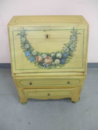 2421 - Sekretar malovany cca 1900  51 x 36 cm  V - 71 cm  -  PRODANO